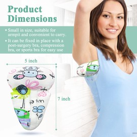 Mybow Lymphedema Axilla Pillow - 2 Pack Mastectomy Pillow Post Surgery Underarm Lumpectomy Post Mastectomy Recovery Breast Pillow for Sleeping Mastectomy Wedge Pillow