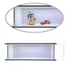 Milageto Diecast Wheels Display Case Collectible Display Showcase Diorama Acrylic