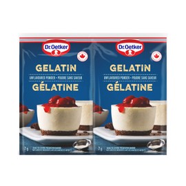Dr. Oetker Unflavored Gelatin Powder for Cooking and Dessert Baking, Gluten-Free - 28 g