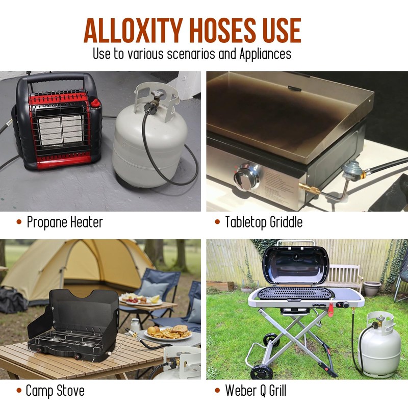 F273704 Propane Heater Hose for Buddy Heater Series,12 FT Propane