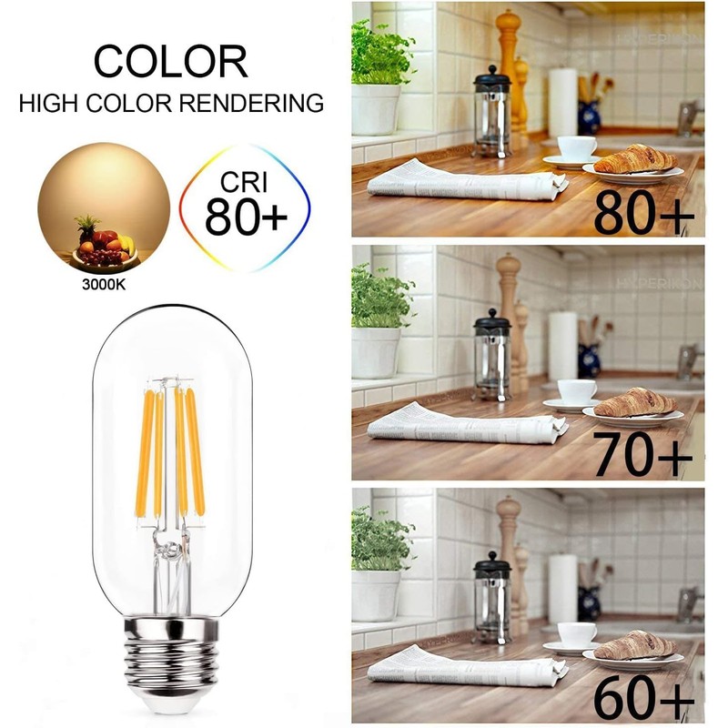 NOTOC E26 LED Light Bulb 4W,Equivalent 40W,E26 Tubular Light Bulb