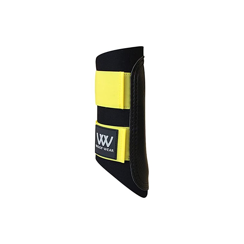 Woof Wear Club Brushing Boots - Black/Yellow