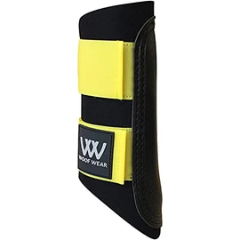 Woof Wear Club Brushing Boots - Black/Yellow
