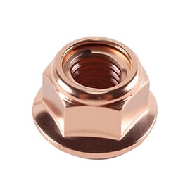 Nicear 12 PCS Car Exhaust Manifold Nuts Head Copper Nut M8 Hex Nuts Self Locking Car Parts M8 Flashed Copper Exhaust Manifold
