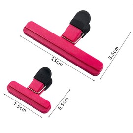 WUWEOT Pack of 18 2 Size Sealing Clips for Bags Sealing Clips Plastic Food Clip Bag Clips Food Bag Clips Chip Clips Sealing Clips Sealing Clips for Bags 3 Colours