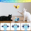 Kapawze Rechargeable Flapping Bird Cat Toy with 8 Pcs Springs