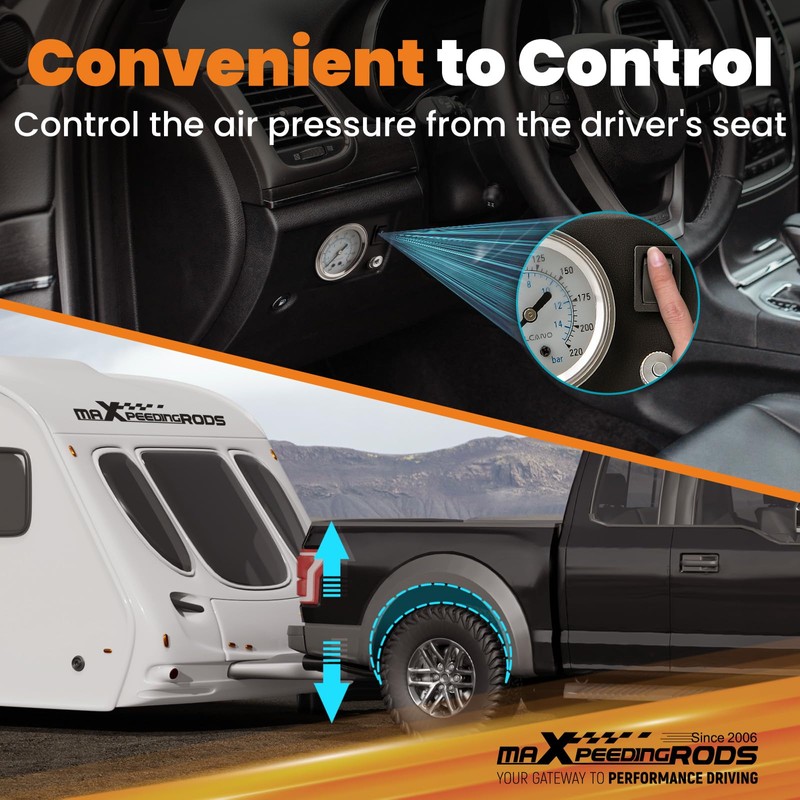 maXpeedingrods On Board Air Compressor System Up to 120 PSI