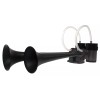 MEGATROMP Dual Air Horns Black With 2 Compresses For Cars