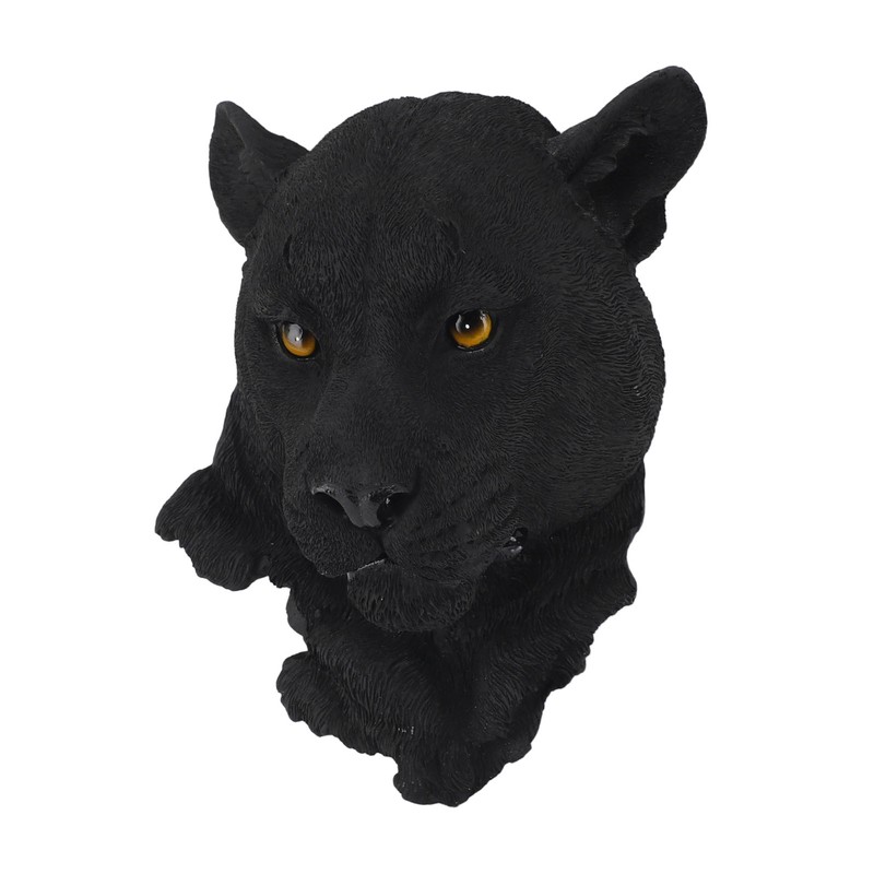 3D Simulation Animal Head Statues Wall Decor Resin Unique Exquisite