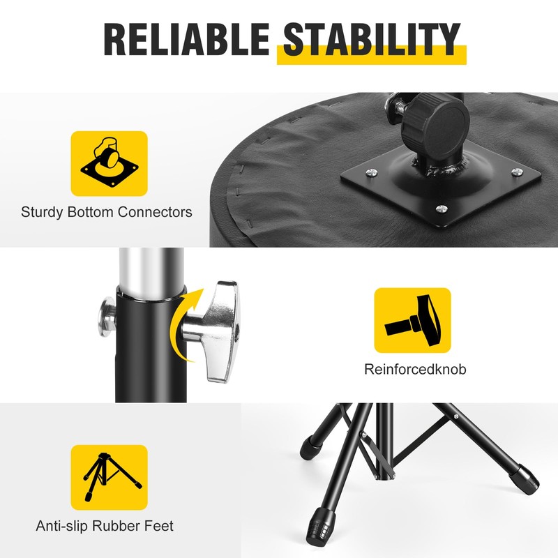 GrowDaily Drum Throne,Adjustable Stool Drum Universal