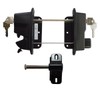 Keystone Black Zinc Diecast Metal Key Lockable Latch | 2-Sided