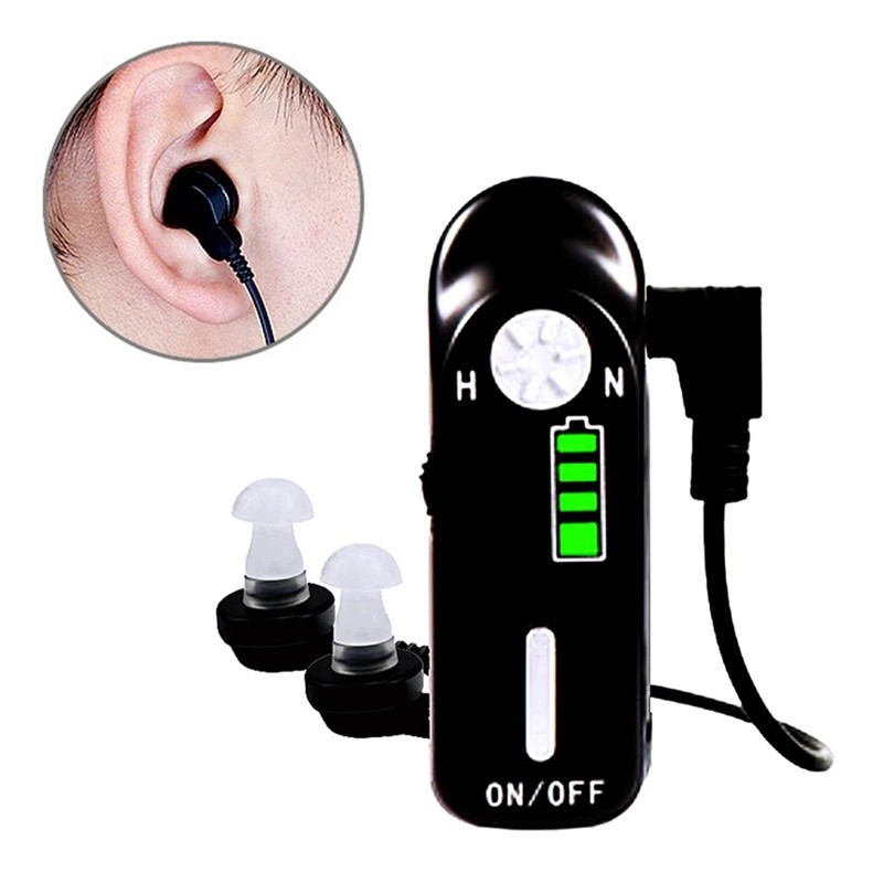 Rechargeable Sound Amplifier Noise Cancellation Clear Volume Adjustment Hearing Aid