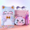 Sicbanna Cat Diary with Lock and Key, Gift for 6