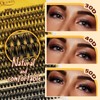 QUEWEL DIY-Lash-Extension-Kit, 3D-Lash-Clusters with 280PCS 30+40+50D EyeLashes Mixed 10-16mm Eyelash