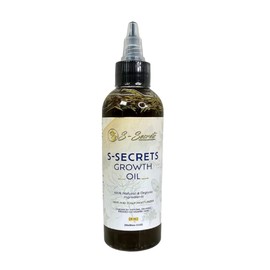 S-Secrets Scalp and Hair Oil for Women, 4oz, Natural Scent, Liquid Formula, Enriched with 21 Natural Ingredients. Ideal for All Hair Types. Founded by a Black Woman