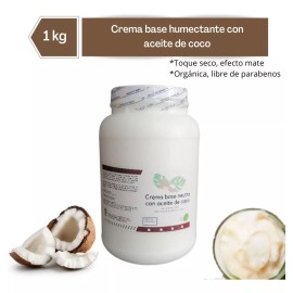 CLEANMAR Crema Base Organica Con Aceite De Coco Sin Parabenos 1kg