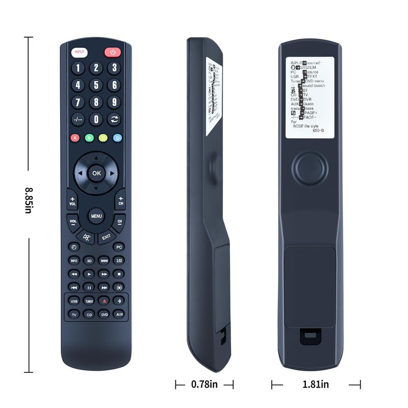 TCNOUMT Replacement Remote Control Compatible with Bose Lifestyle 650/600 Media