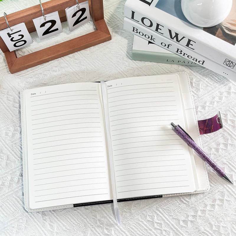 Seyaom Diary with Lock for Girls and Women, A5 PU