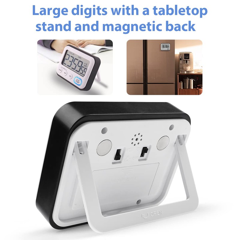 Digital Kitchen Timer Multifunctional, Cooking Timers Magnetic Countdown Countup Timer