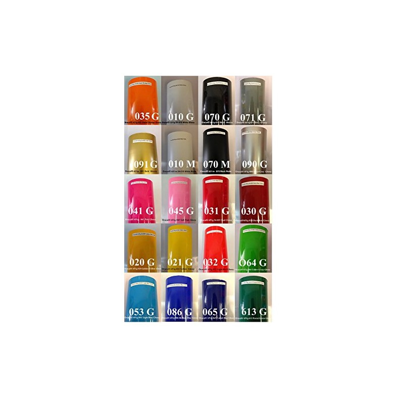 Adhesive Backed Vinyl Sheets Oracal 651 - Size 12" x