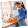 BIUDECO 3 Pairs Rubber Dishwashing Gloves Reusable Household Cleaning Gloves