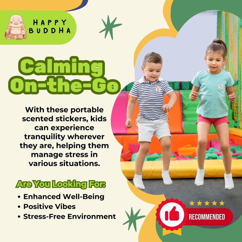 Generic Mood Calming Stickers for Kids/Adults (90 Pack) C All