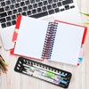 wlilupah 6 Pcs Black Slim Plastic Storage Baskets Tray 10