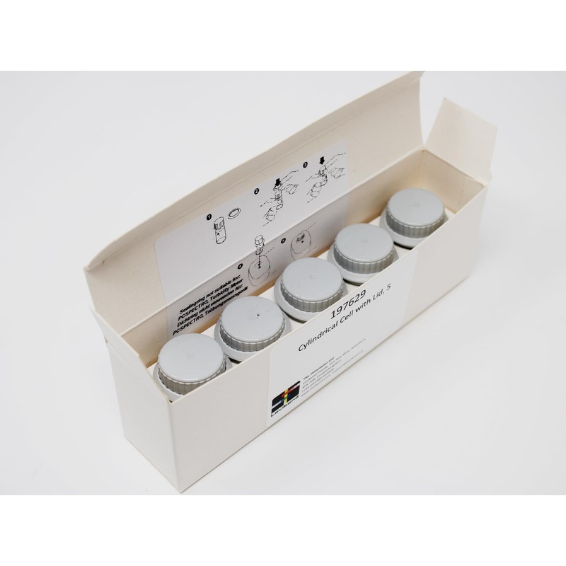 Loviobnd Photometer Replacement Cylindrical Cells with Lids - Pack of