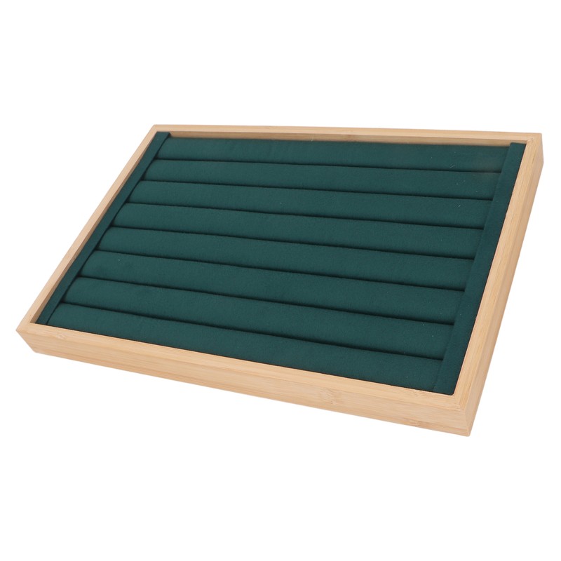 Rings Tray 7 Rows Stackable Protective Scratch Proof Lining Drawer