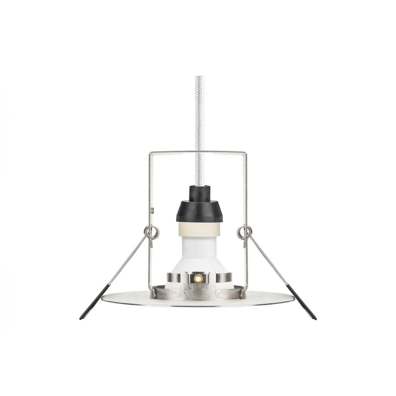 Integral Evofire Fire Rated GU10 Downlight Satin Nickel With Insulation