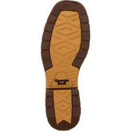 Georgia Boot Carbo-Tec LT Waterproof Chelsea Work Boot, Brown, Size 12(M)