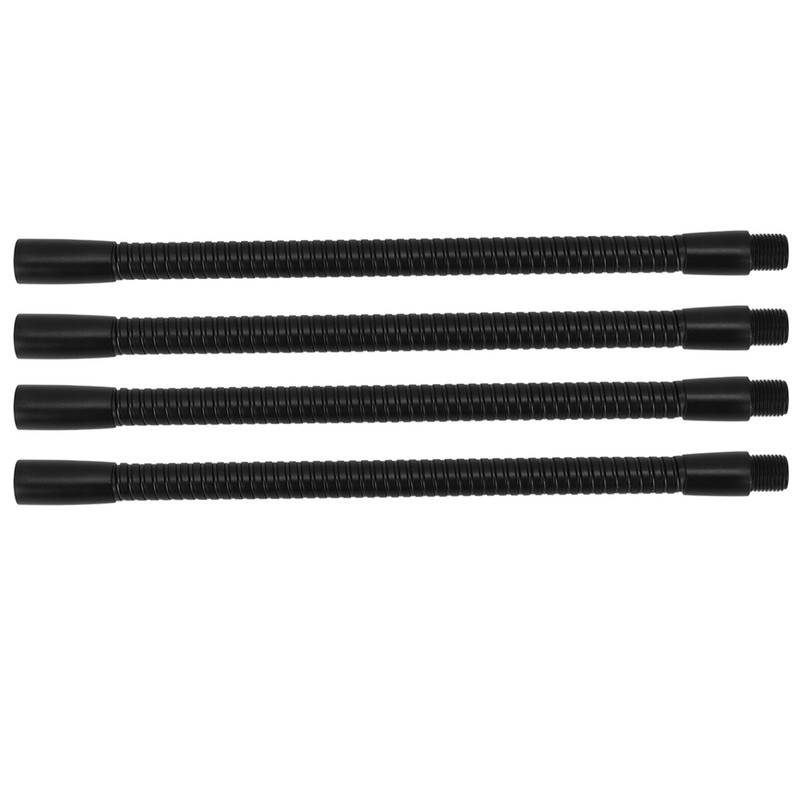 4 Pcs Gooseneck Lamp Hose Aluminium 10mm Caliber Flexible Table