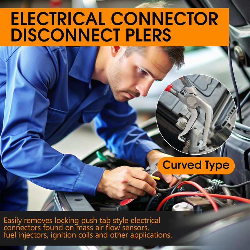 3Pcs Electrical Disconnect Pliers Set, Automotive Electrical Connector Pliers and