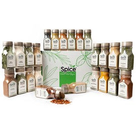 iSpice 24-Pack Gourmet Spice Set - Ultimate Spice, Seasoning Collection for Cooking (Kitchen Fusion)