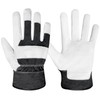 KKOYING 2 Pair Pack Leather Work Gloves, Goatskin Work Gloves,