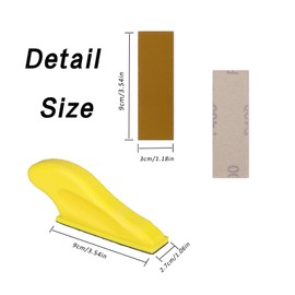 SHGarden Micro Sander Kit 100pcs Detail Sander Refills Micro Finishing Sander Paper Micro Zip Finger Sander Hand Sanding Block for Small Projects Dry Hook & Loop Alumina for Polishing SH0015