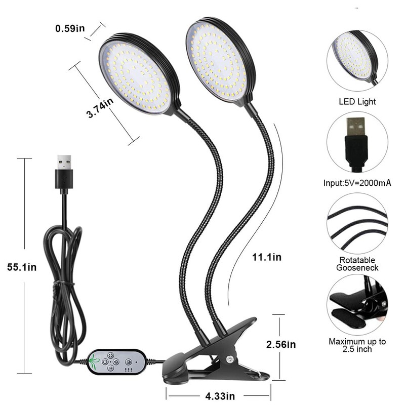 Grow Light 30W Sunlike Full Spectrum LED Plant Grow Lights