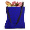 Cobalt-Blue Leopard Prints Cheetah Pattern Women Girls Cute Tote Bag