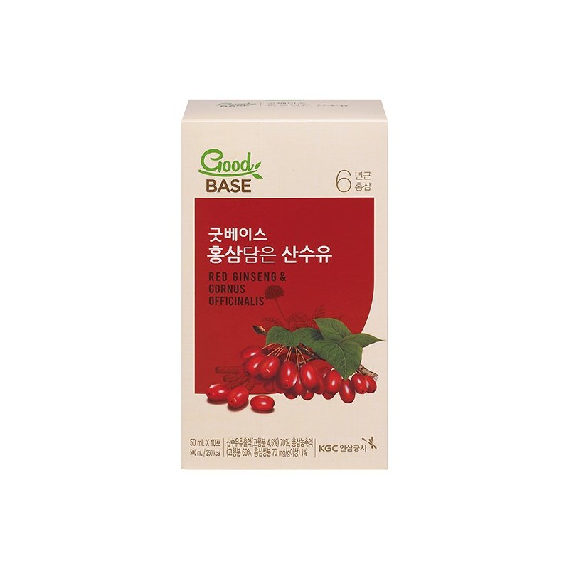 [정관장] 굿베이스홍삼담은 산수유(50ml30포) [Jeonggwanjang] Good Base Red Ginseng with Cornelian