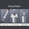 CBUCKS Disposable Toilet Brush – Silicone Head, Hands-Free Wet Wipe