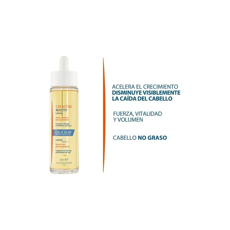 Loción Antí-caída Cabello Ducray Creastim Reactiv Gotero 60ml