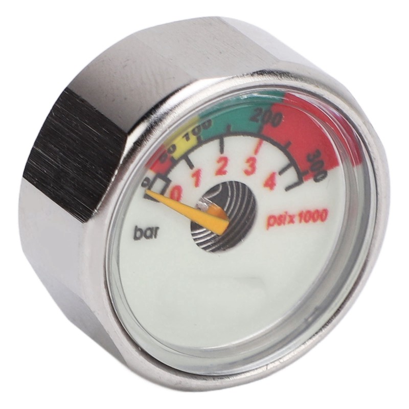 Pony Bottle Pressure Gauge Air Diving Cylinder Oxygen Tank Stainless