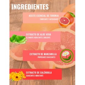 OLEUM VITAE Shower Gel. Gel de Ducha con Aceite Esencial de Toronja. Altamente hidratante. Con Extractos de Caléndula, Aloe Vera y Manzanilla. 250gr