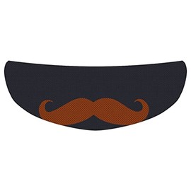 Mustache Universal Perforated Motorcycle Helmet Visor Tint Shield Sticker Decal