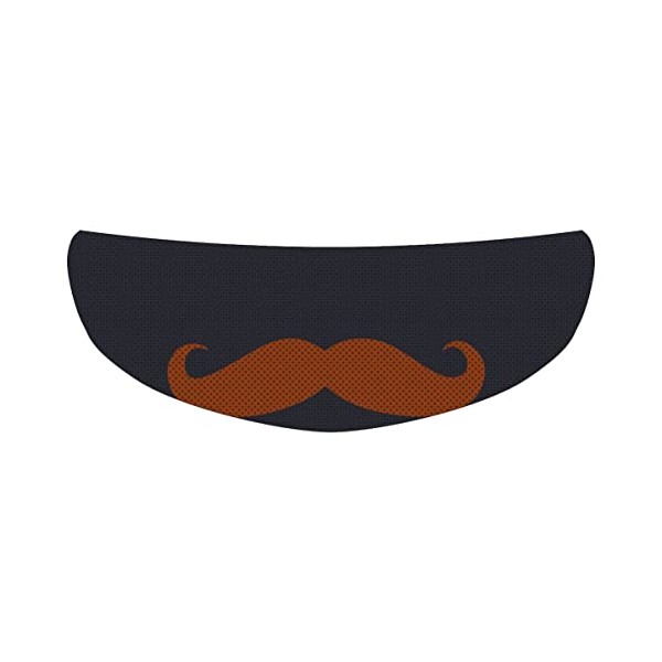 Mustache Universal Perforated Motorcycle Helmet Visor Tint Shield Sticker Decal