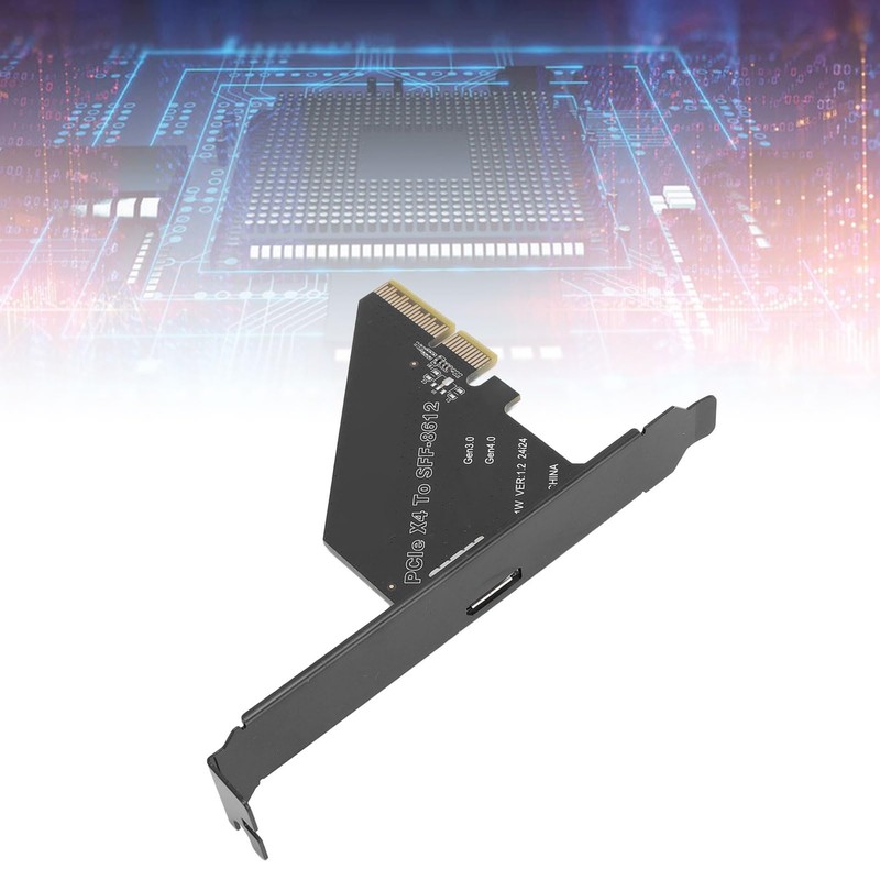 PCIe 4.0 X4 to Oculink SFF 8612 Adapter Card for