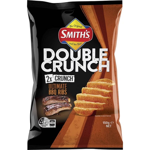 Smiths Double Crunch Ultimate BBQ Ribs 150g
