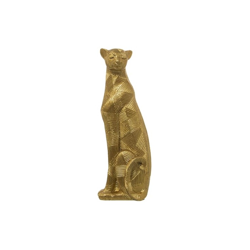 Alexandra House Living Decorative Figurine Gold Acrylic Plastic Melamine Cheetah