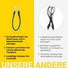 PRETEX 6 Expanders with Carabiner Hooks, 3 Different Lengths and