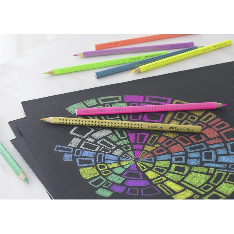 Faber-Castell 201569 Grip Colour Pencil (Pack of 12)